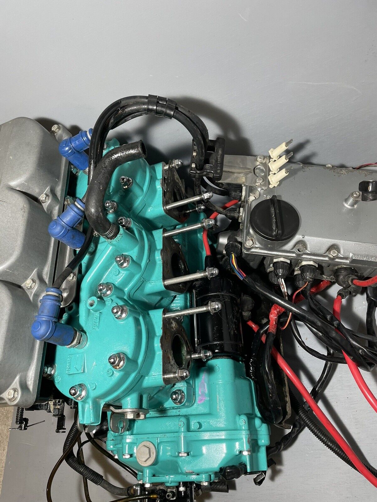 Kawasaki 1100cc Jet Ski Engine Two Stroke Teal Green Zxi STX 1100 Ultra 150