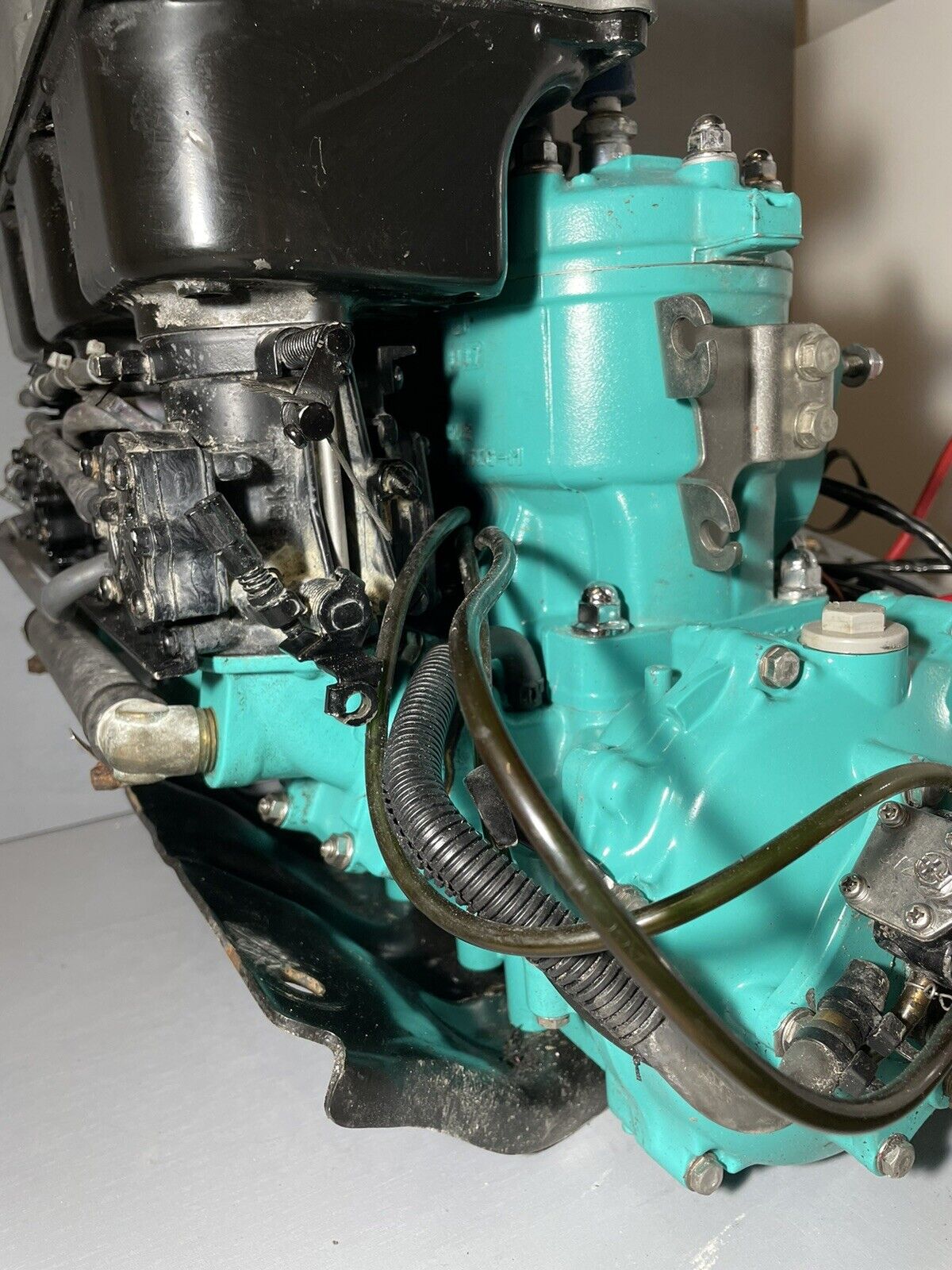 Kawasaki 1100cc Jet Ski Engine Two Stroke Teal Green Zxi STX 1100 Ultra 150