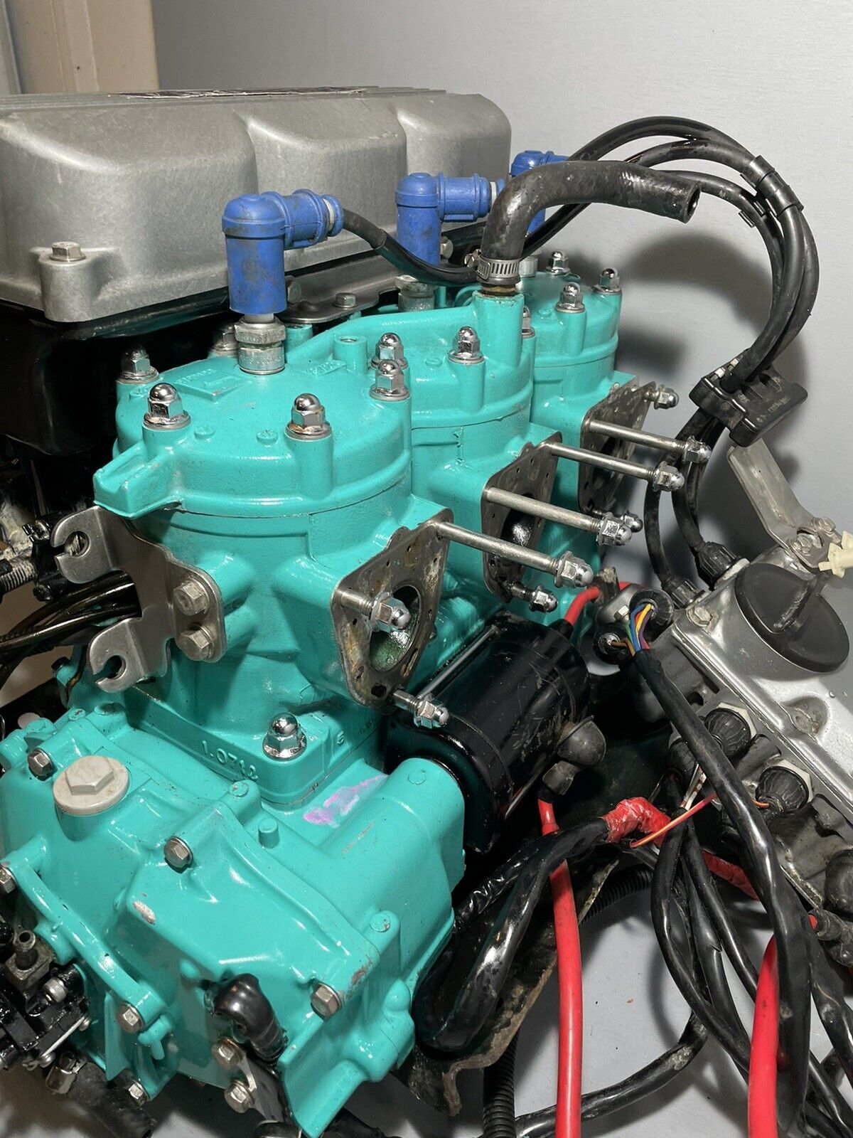 Kawasaki 1100cc Jet Ski Engine Two Stroke Teal Green Zxi STX 1100 Ultra 150