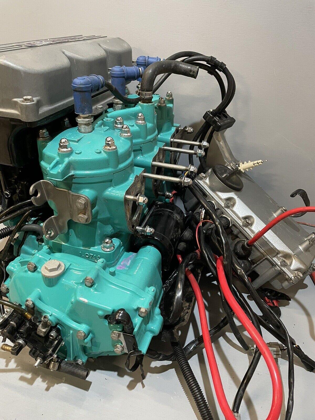 Kawasaki 1100cc Jet Ski Engine Two Stroke Teal Green Zxi STX 1100 Ultra 150