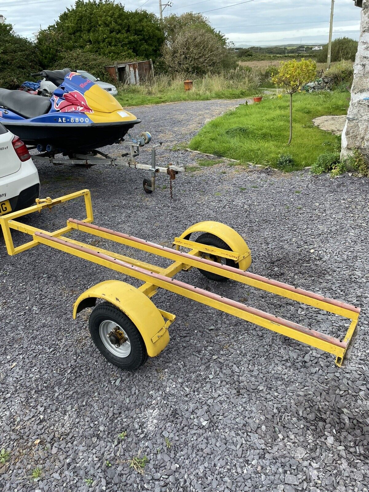 Single Stand Up Jet Ski Motorbike Trailer