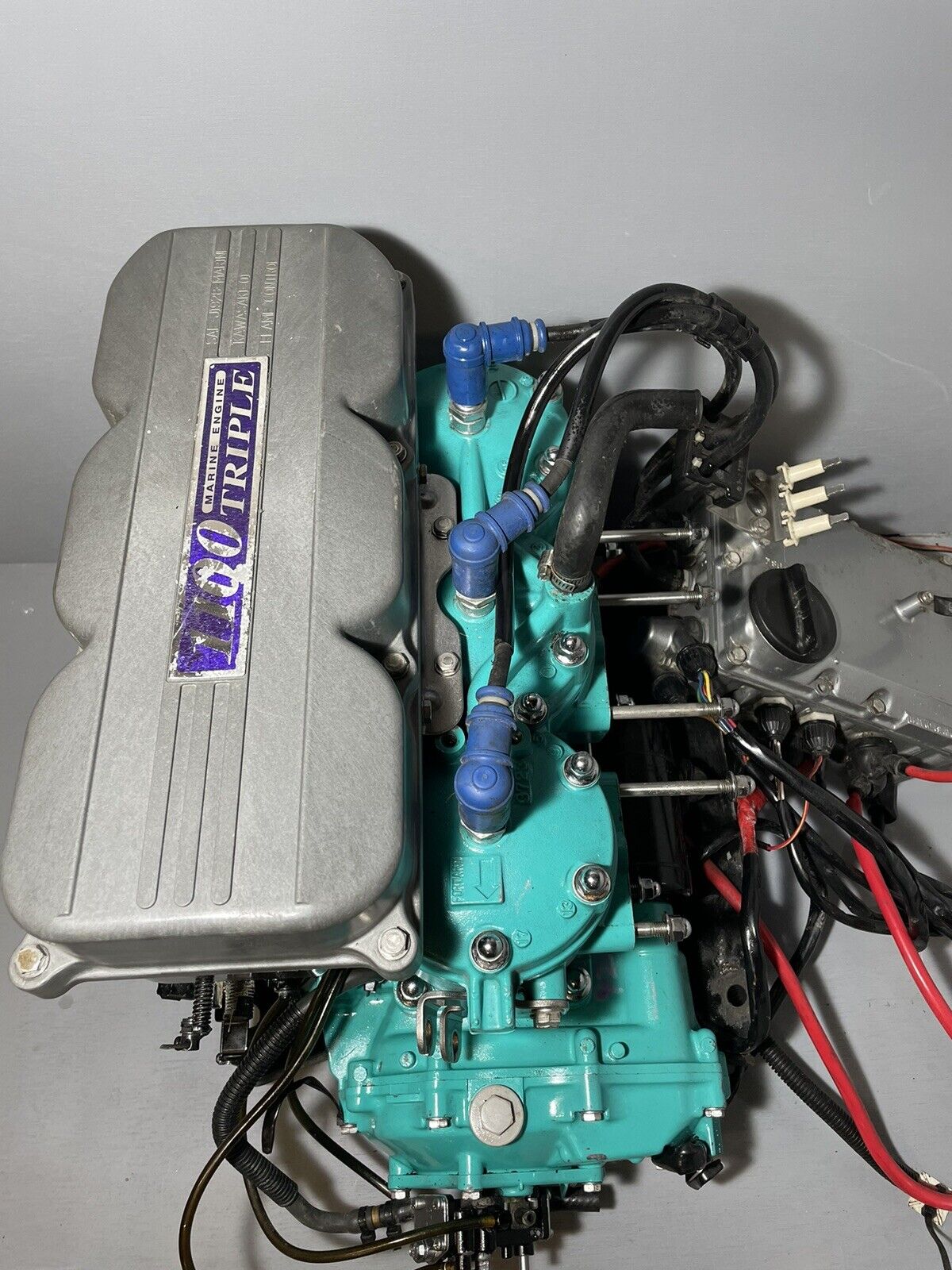 Kawasaki 1100cc Jet Ski Engine Two Stroke Teal Green Zxi STX 1100 Ultra 150