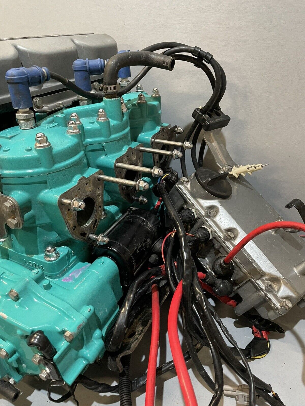 Kawasaki 1100cc Jet Ski Engine Two Stroke Teal Green Zxi STX 1100 Ultra 150